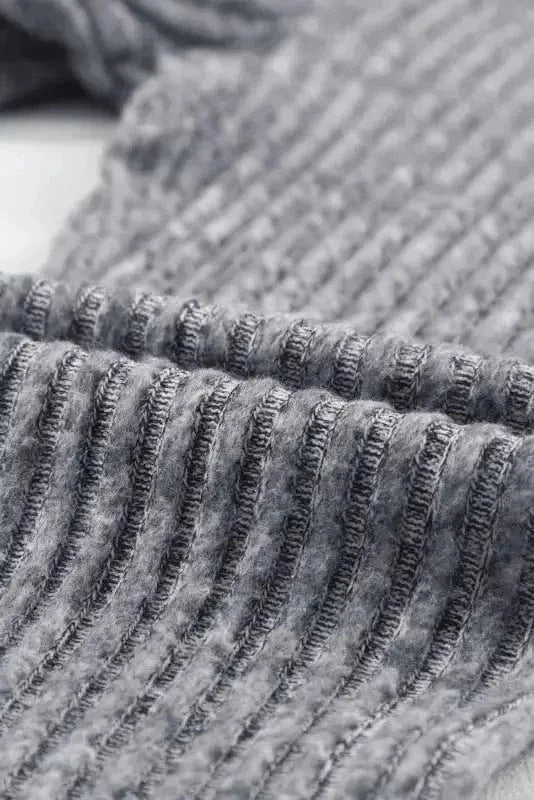 Leggings Wide Waistband Ribbed Textured Knit Leggings