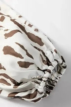 Leopard Blouses Leopard Luxe Balloon Sleeve Blouse