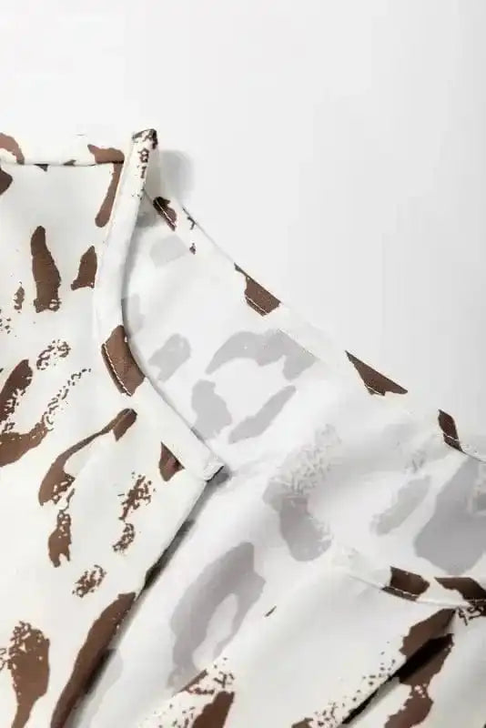 Leopard Blouses Leopard Luxe Balloon Sleeve Blouse