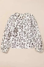 Leopard Blouses Leopard Luxe Balloon Sleeve Blouse