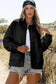 Lightweight Jackets Black Floral Quilted Jacket