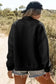 Lightweight Jackets Black Floral Quilted Jacket