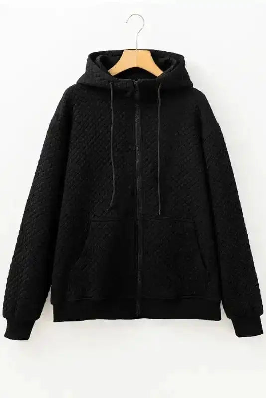 Lightweight Jackets CozyQuilt Hooded Jacket – Side Pocket Comfort