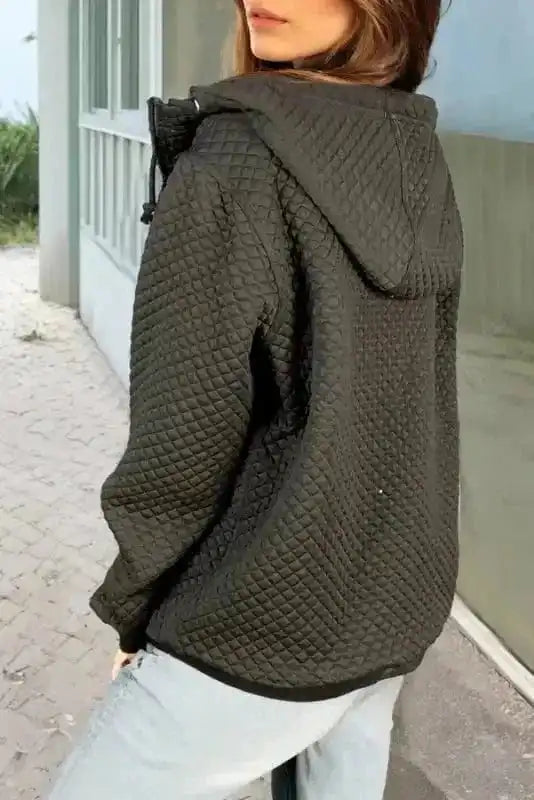 Lightweight Jackets CozyQuilt Hooded Jacket – Side Pocket Comfort