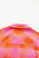 Lightweight Jackets Patch Pocket Plaid Jacket
