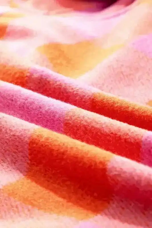 Lightweight Jackets Patch Pocket Plaid Jacket