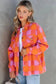 Lightweight Jackets Patch Pocket Plaid Jacket