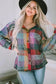 Lightweight Jackets Western Style Brushed Plaid Jacket