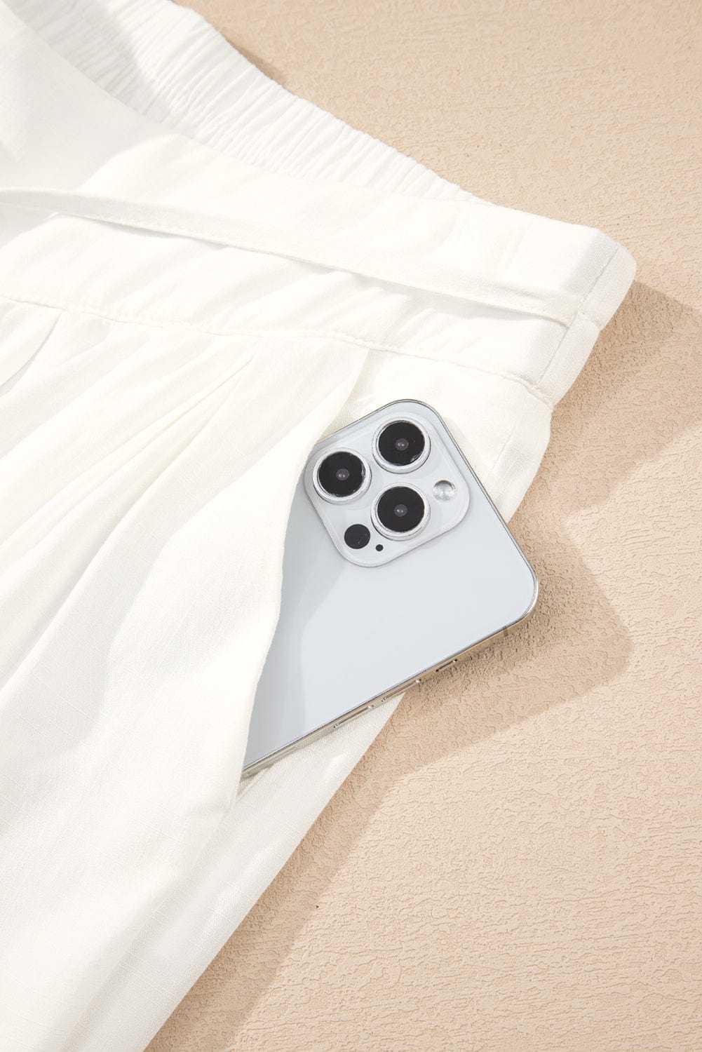 Linen Trousers Ivory Flow Linen Trousers