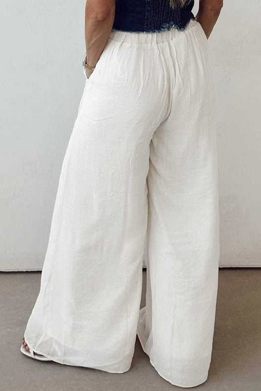 Linen Trousers Ivory Flow Linen Trousers