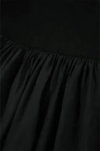 Long Sleeve Tops Elegant Noir Peplum Top