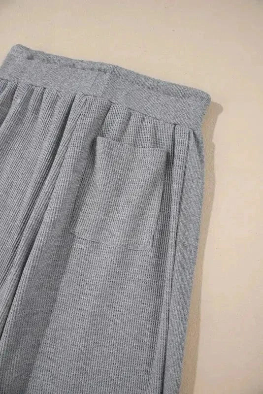 Lounge Trousers Relax & Rise Waffle Knit Trousers