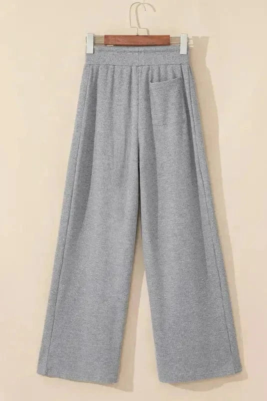 Lounge Trousers Relax & Rise Waffle Knit Trousers