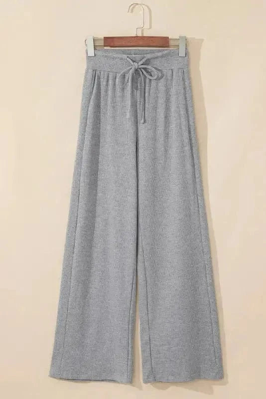 Lounge Trousers Relax & Rise Waffle Knit Trousers