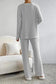 Loungewear Apricot Ribbed Lounge Set for Relaxed Style