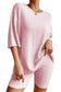 Loungewear Apricot Ribbed Lounge Set for Relaxed Style