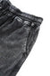 Loungewear Black Acid Washed Short Lounge Set