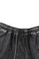 Loungewear Black Acid Washed Short Lounge Set