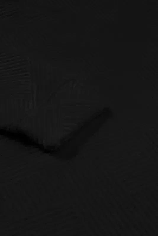 Loungewear Black Ultra Loose Textured 2pcs Slouchy Outfit