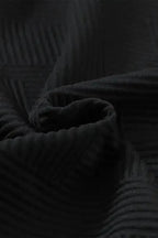 Loungewear Black Ultra Loose Textured 2pcs Slouchy Outfit