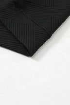 Loungewear Black Ultra Loose Textured 2pcs Slouchy Outfit