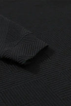 Loungewear Black Ultra Loose Textured 2pcs Slouchy Outfit