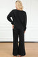 Loungewear Black Ultra Loose Textured 2pcs Slouchy Outfit