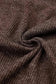 Loungewear Brown Ribbed Knit Collared Henley Top and Pants Lounge Outfit