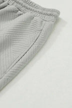 Loungewear Fashionfitz Black Textured Loungewear Set for Women