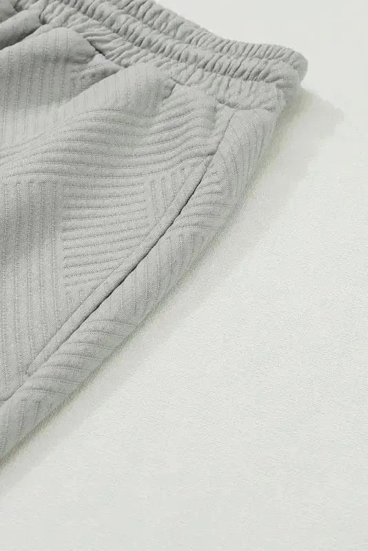 Loungewear Fashionfitz Black Textured Loungewear Set for Women