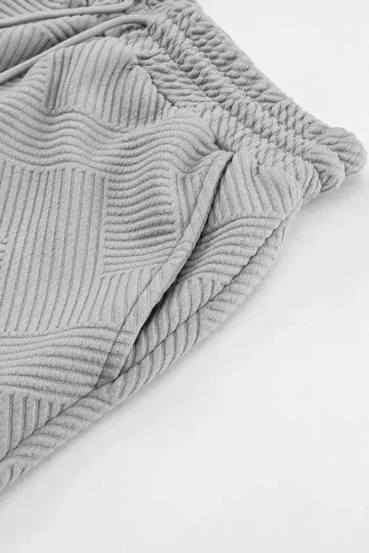 Loungewear Fashionfitz Gray Textured Lounge Set for Comfort