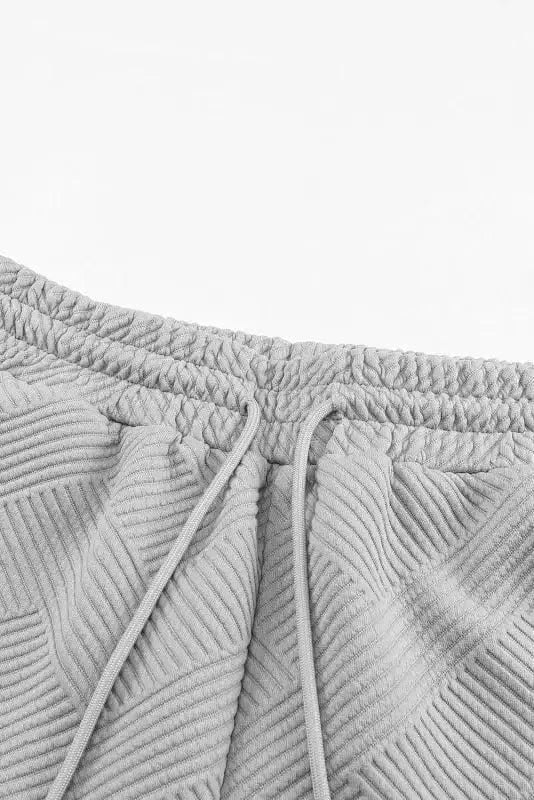 Loungewear Fashionfitz Gray Textured Lounge Set for Comfort