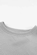 Loungewear Fashionfitz Gray Textured Lounge Set for Comfort