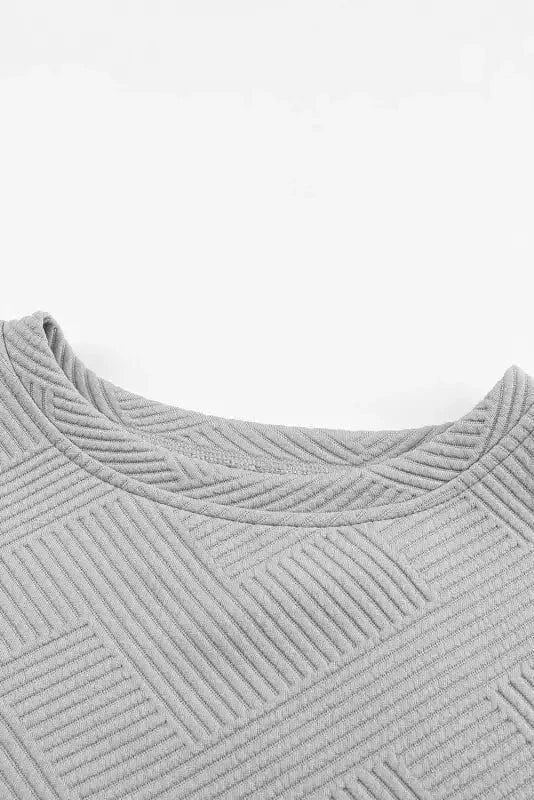 Loungewear Fashionfitz Gray Textured Lounge Set for Comfort