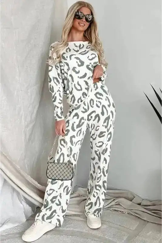 Loungewear Leopard Luxe Loungewear Set