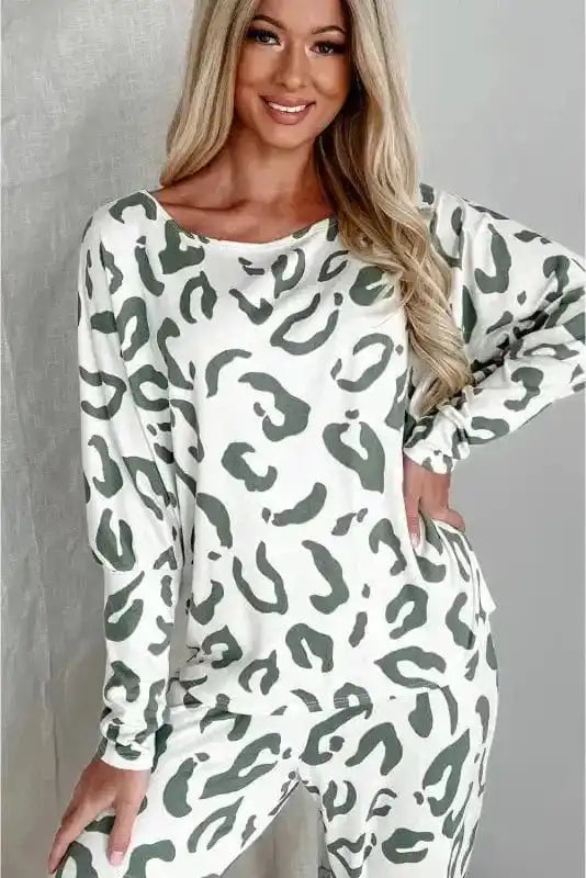 Loungewear Leopard Luxe Loungewear Set