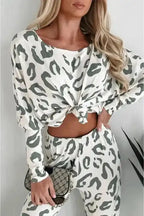 Loungewear Leopard Luxe Loungewear Set