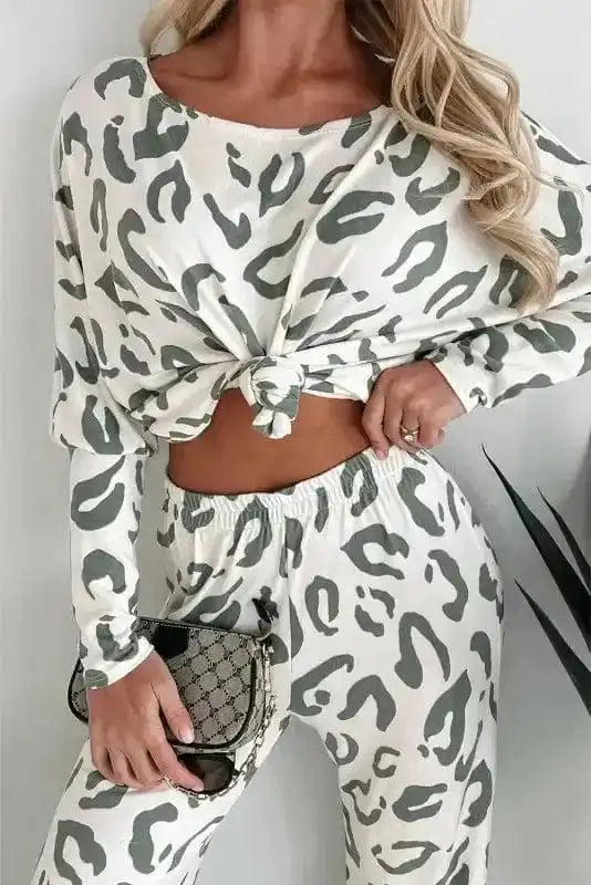 Loungewear Leopard Luxe Loungewear Set
