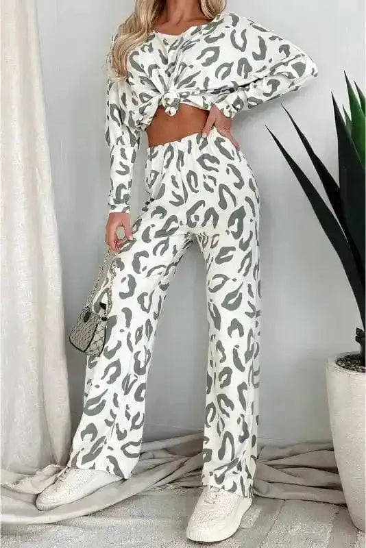 Loungewear Leopard Luxe Loungewear Set