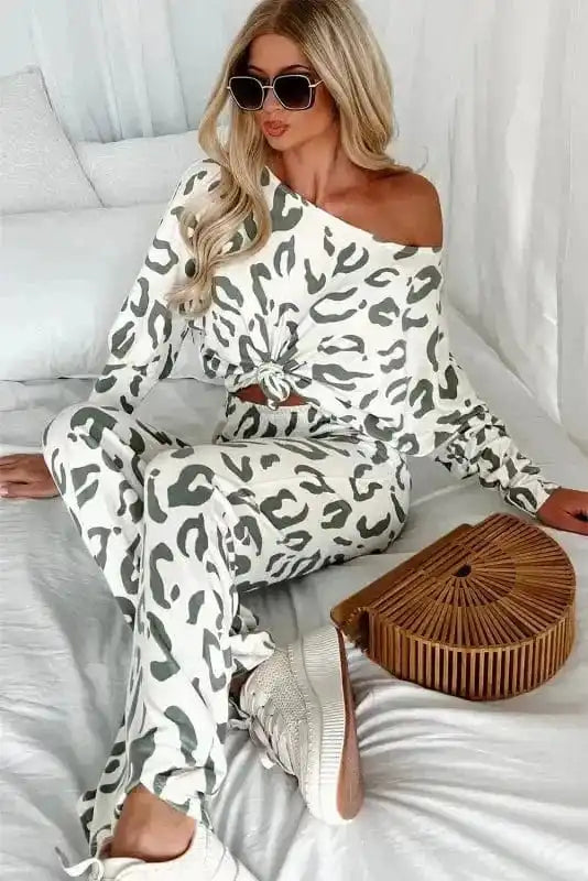 Loungewear Leopard Luxe Loungewear Set
