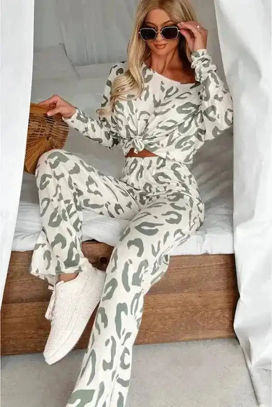 Loungewear Leopard Luxe Loungewear Set