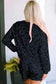 Loungewear Pink Leopard Long Sleeve Satin Tie Shorts Two Piece Set