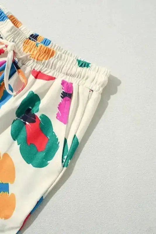 Loungewear Savannah Sunset: Apricot Leopard Lounge Set