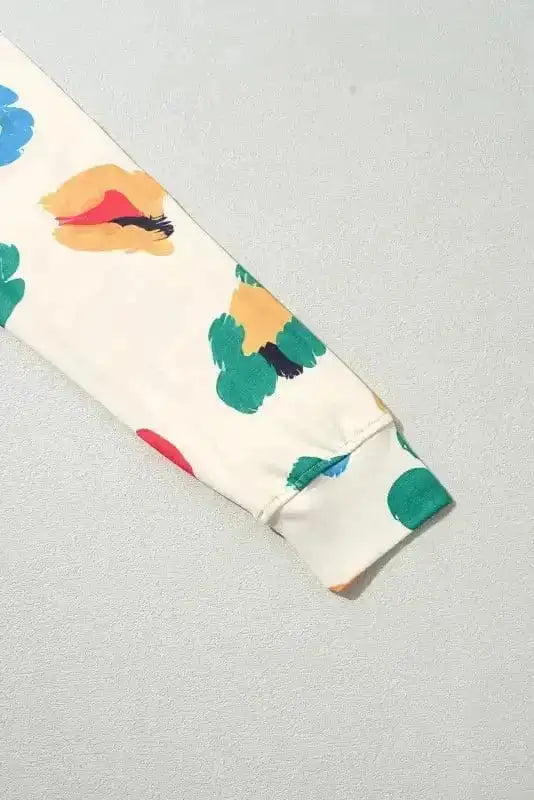 Loungewear Savannah Sunset: Apricot Leopard Lounge Set