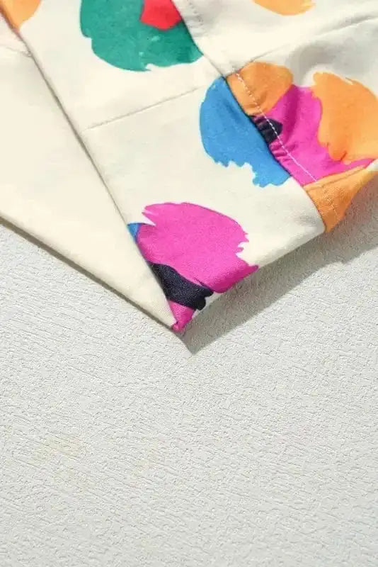 Loungewear Savannah Sunset: Apricot Leopard Lounge Set