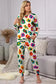Loungewear Savannah Sunset: Apricot Leopard Lounge Set