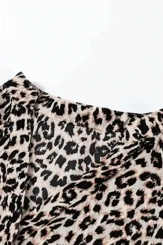 Maxi Dresses Apricot Leopard Maxi - Elegance Unleashed