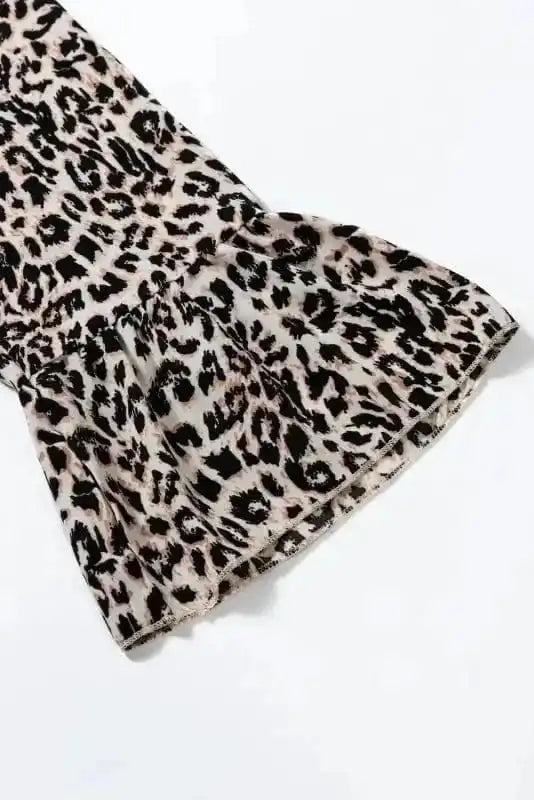 Maxi Dresses Apricot Leopard Maxi - Elegance Unleashed