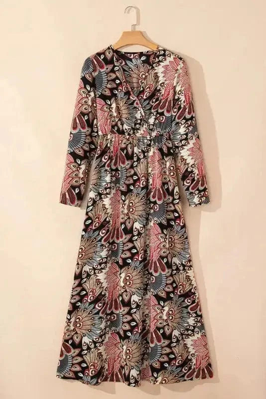 Maxi Dresses Blossom Elegance Maxi Wrap Dress