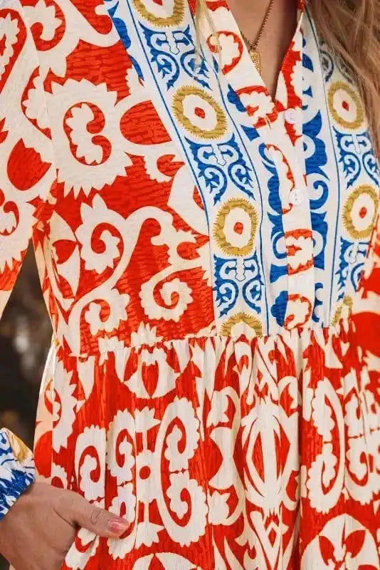 Maxi Dresses Boho Chic Mosaic Maxi Dress